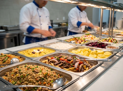 Servicio de almuerzos balanceados